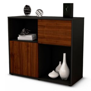 Sideboard Carola | | Front in Walnuss Holz Optik | 92x79x35cm (BxHxT)