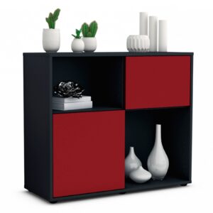 Sideboard Carola | | Front in Bordeaux | 92x79x35cm (BxHxT)