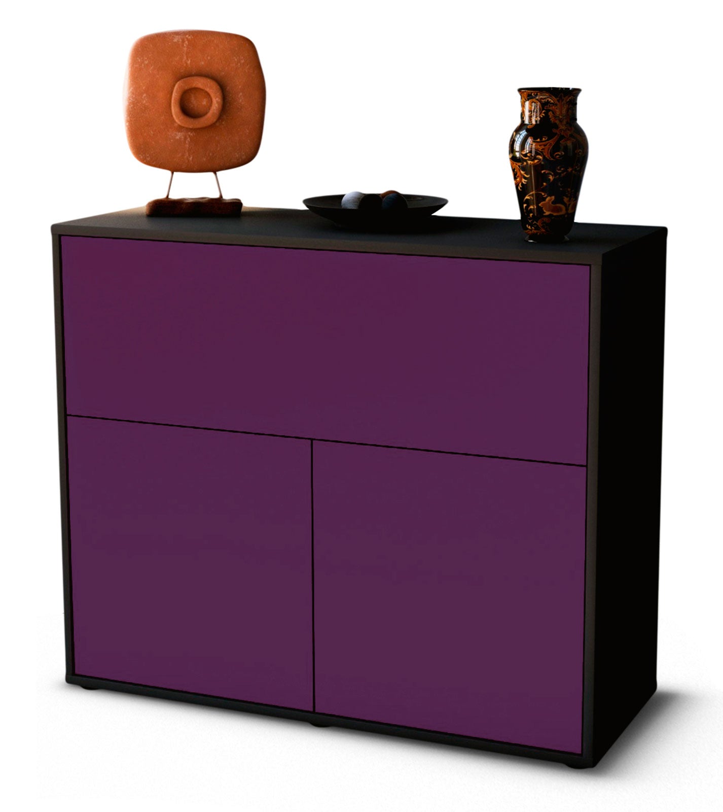Sideboard Carolin | | Front in Lila | 92x79x35cm (BxHxT) 1 Sideboard Carolin | | Front in Lila | 92x79x35cm (BxHxT)