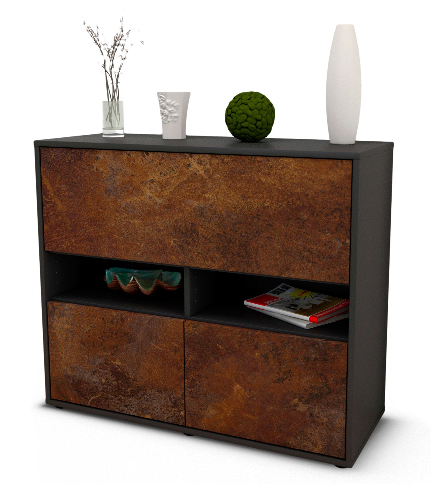 Sideboard Cassandra | | Front in Rost Optik | 92x79x35cm (BxHxT) 1 Sideboard Cassandra | | Front in Rost Optik | 92x79x35cm (BxHxT)