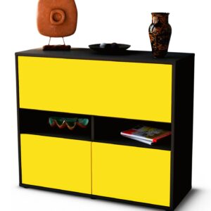 Sideboard Cassandra | | Front in Gelb | 92x79x35cm (BxHxT)