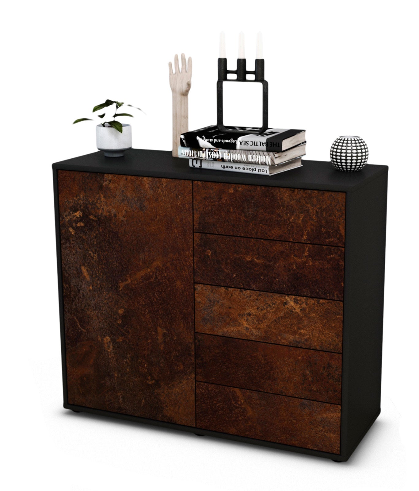 Sideboard Cecilia | | Front in Rost Optik | 92x79x35cm (BxHxT) 1 Sideboard Cecilia | | Front in Rost Optik | 92x79x35cm (BxHxT)