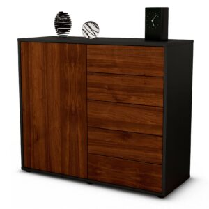 Sideboard Cecilia | | Front in Walnuss Holz Optik | 92x79x35cm (BxHxT)