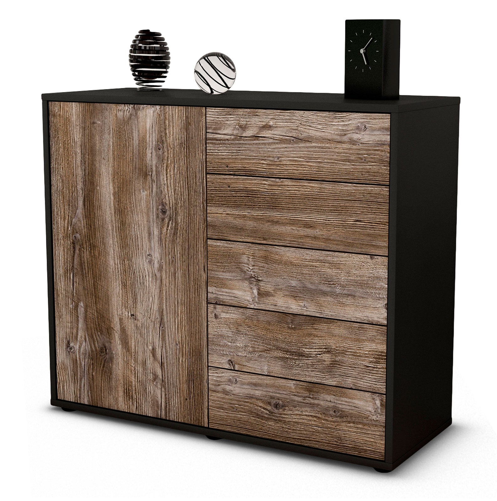 Sideboard Cecilia | | Front in Treibholz Holz Optik | 92x79x35cm (BxHxT) 1 Sideboard Cecilia | | Front in Treibholz Holz Optik | 92x79x35cm (BxHxT)