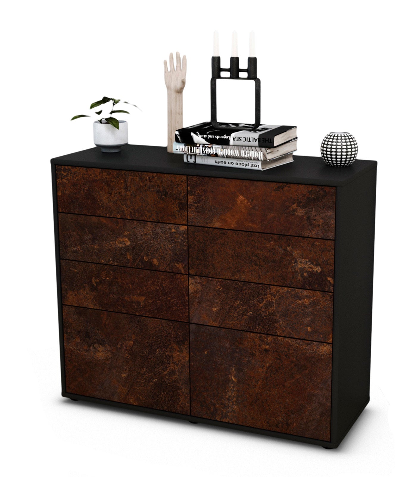 Sideboard Celeste | | Front in Rost Optik | 92x79x35cm (BxHxT) 1 Sideboard Celeste | | Front in Rost Optik | 92x79x35cm (BxHxT)