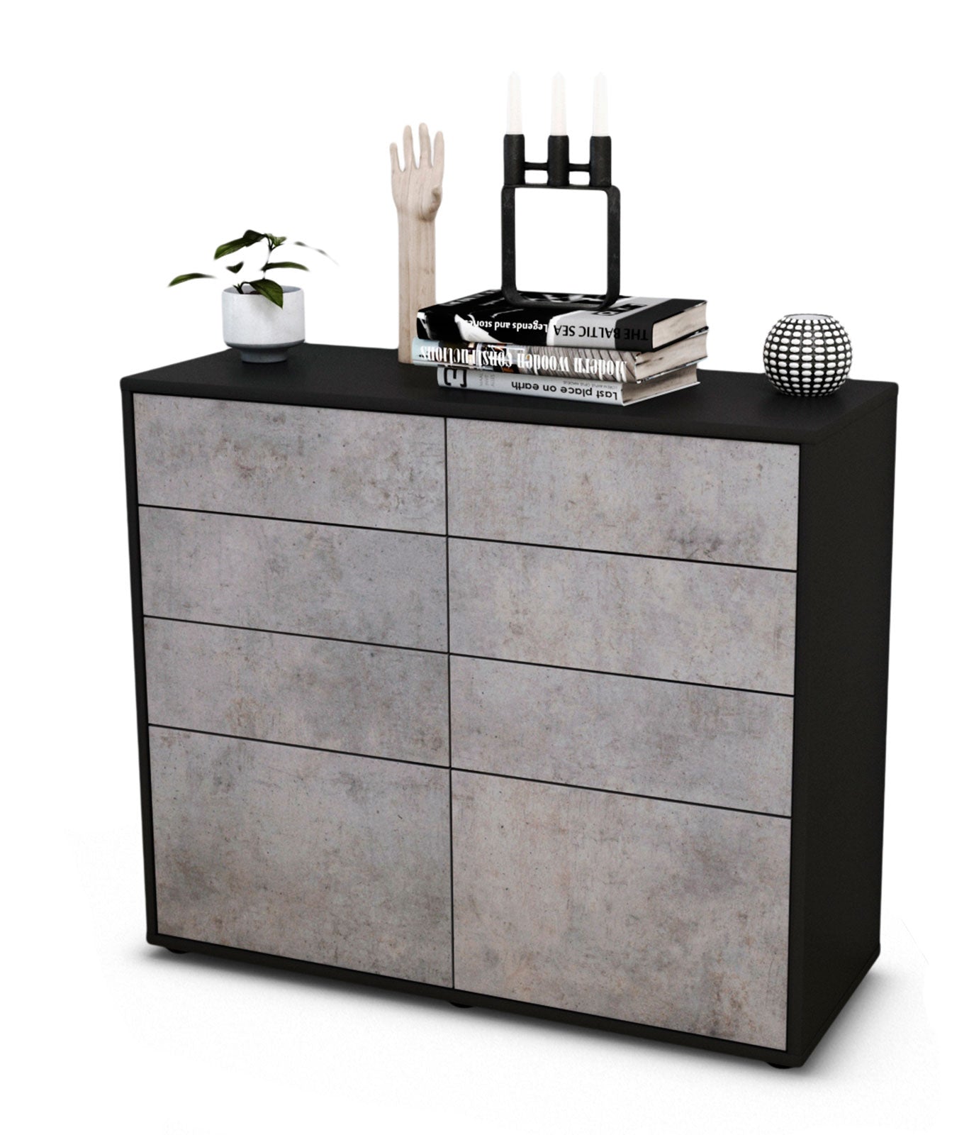 Sideboard Celeste | | Front in Beton Optik | 92x79x35cm (BxHxT) 1 Sideboard Celeste | | Front in Beton Optik | 92x79x35cm (BxHxT)