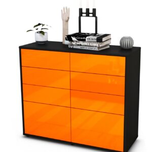Sideboard Celeste | | Front in Hochglanz Orange | 92x79x35cm (BxHxT)