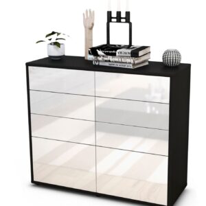 Sideboard Celeste | | Front in Hochglanz Weiß | 92x79x35cm (BxHxT)