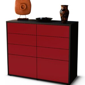 Sideboard Celeste | | Front in Bordeaux | 92x79x35cm (BxHxT)