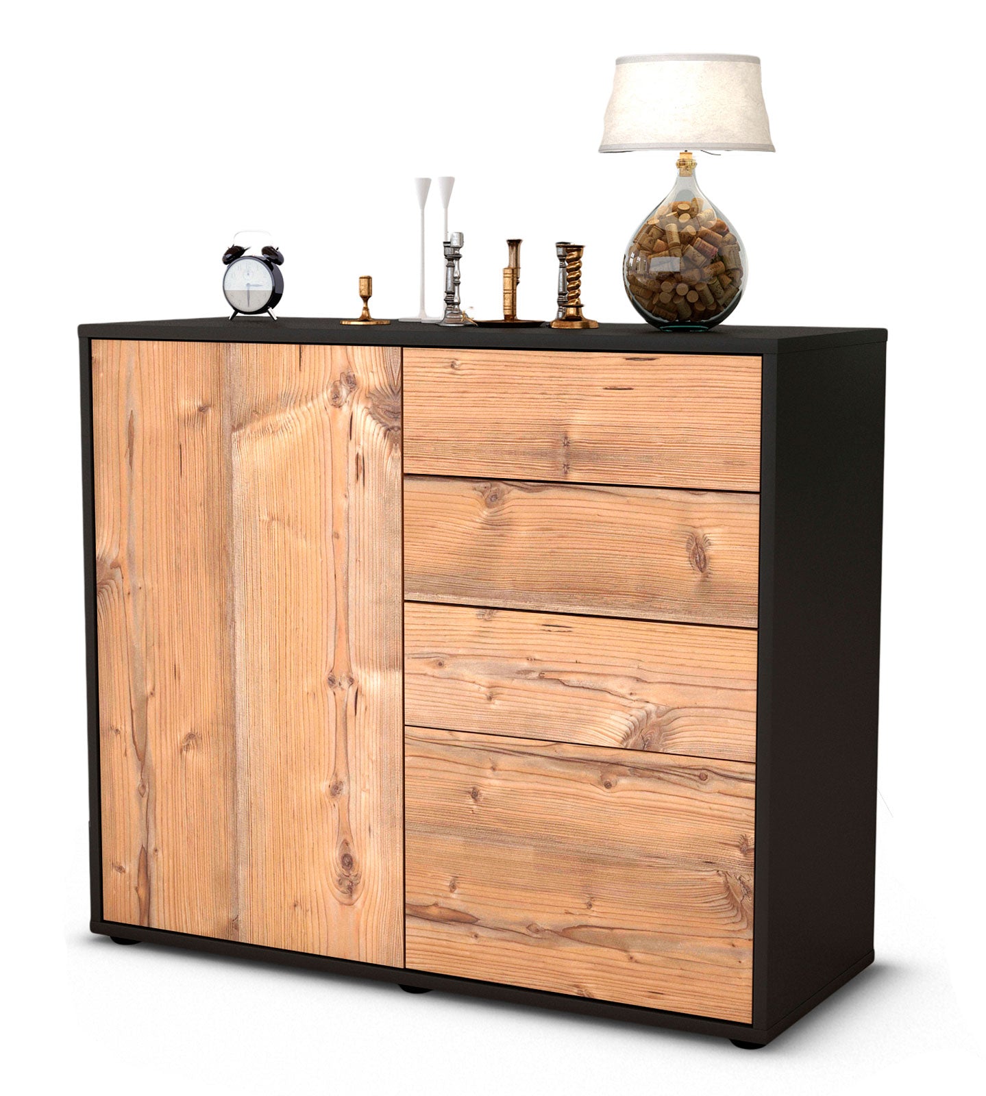 Sideboard Celestina | | Front in Pinie Holz Optik | 92x79x35cm (BxHxT) 1 Sideboard Celestina | | Front in Pinie Holz Optik | 92x79x35cm (BxHxT)