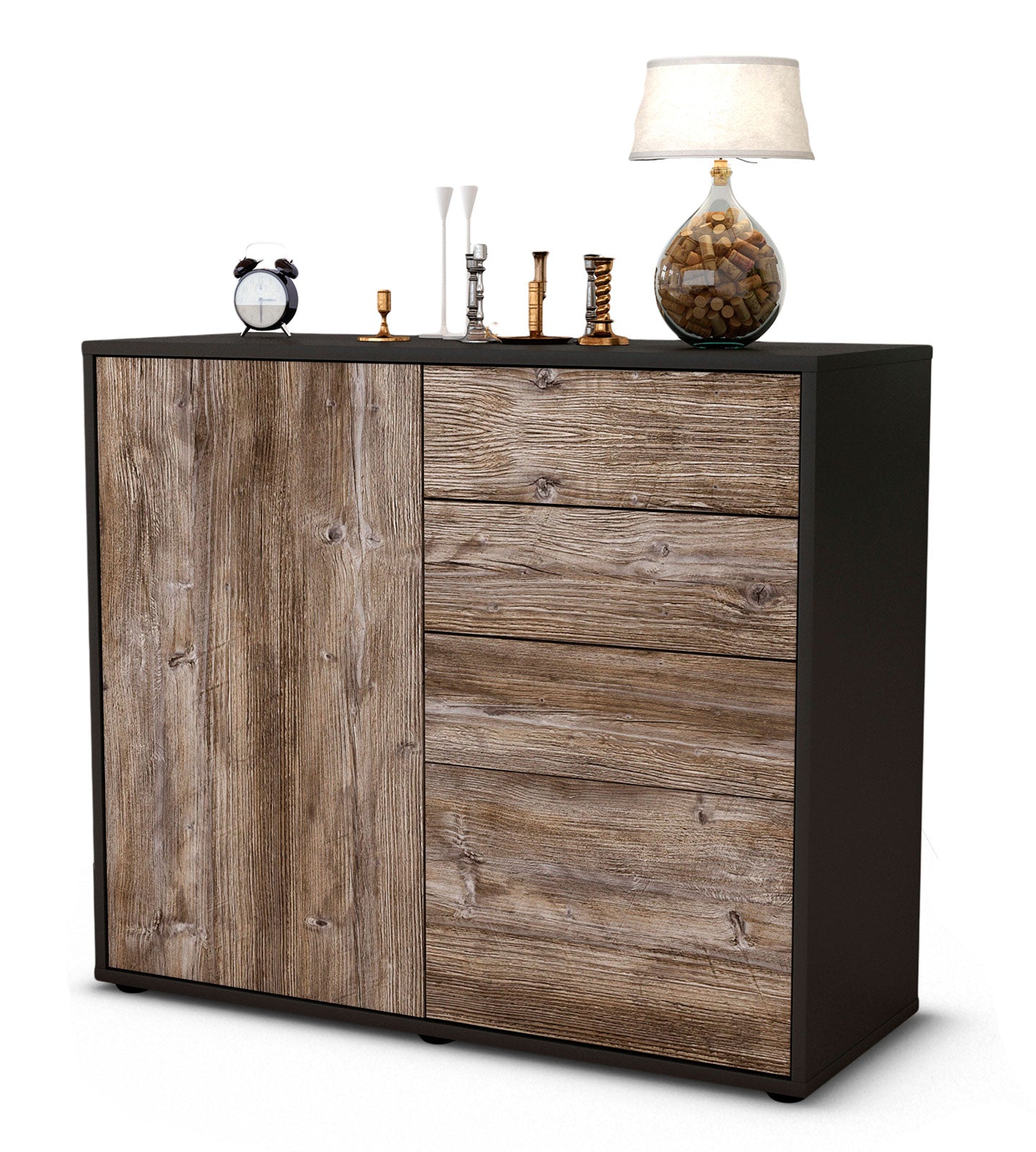 Sideboard Celestina | | Front in Treibholz Holz Optik | 92x79x35cm (BxHxT) 1 Sideboard Celestina | | Front in Treibholz Holz Optik | 92x79x35cm (BxHxT)