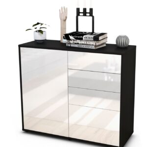 Sideboard Celestina | | Front in Hochglanz Weiß | 92x79x35cm (BxHxT)
