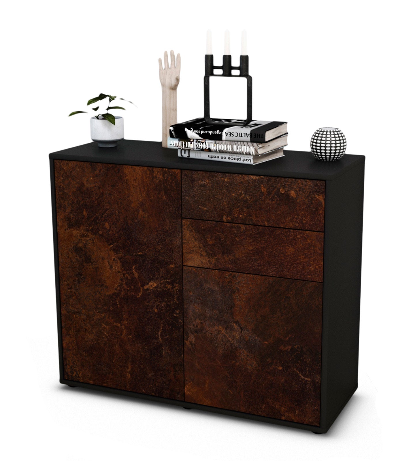 Sideboard Chantal | | Front in Rost Optik | 92x79x35cm (BxHxT) 1 Sideboard Chantal | | Front in Rost Optik | 92x79x35cm (BxHxT)