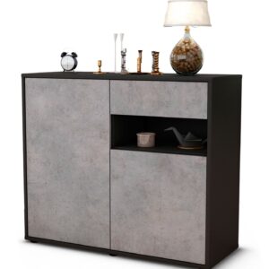 Sideboard Charlotta | | Front in Beton Optik | 92x79x35cm (BxHxT)