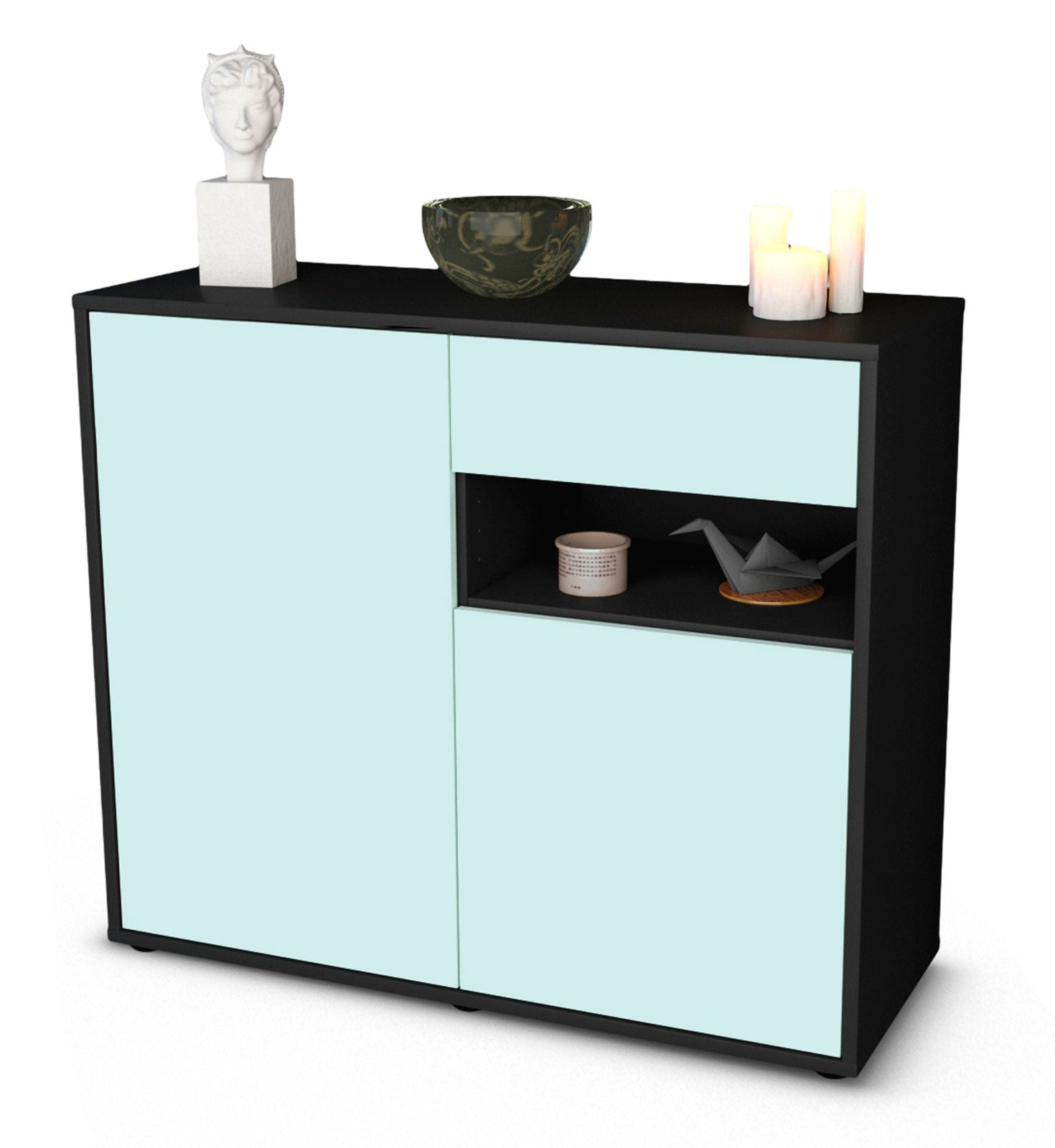 Sideboard Charlotta | | Front in Mint | 92x79x35cm (BxHxT) 1 Sideboard Charlotta | | Front in Mint | 92x79x35cm (BxHxT)
