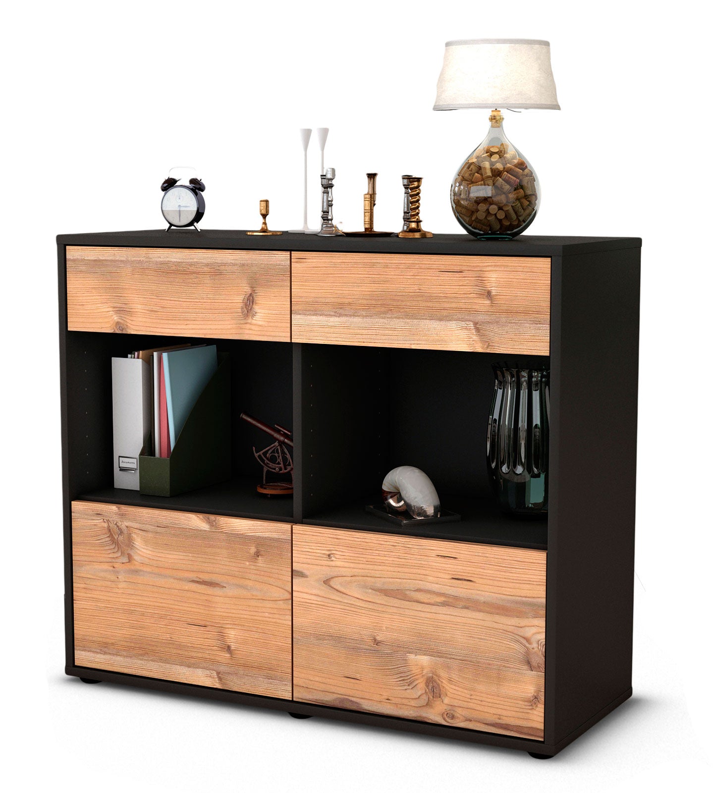 Sideboard Christina | | Front in Pinie Holz Optik | 92x79x35cm (BxHxT) 1 Sideboard Christina | | Front in Pinie Holz Optik | 92x79x35cm (BxHxT)