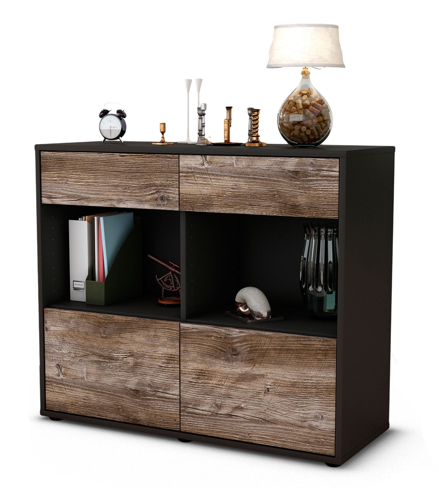 Sideboard Christina | | Front in Treibholz Holz Optik | 92x79x35cm (BxHxT) 1 Sideboard Christina | | Front in Treibholz Holz Optik | 92x79x35cm (BxHxT)