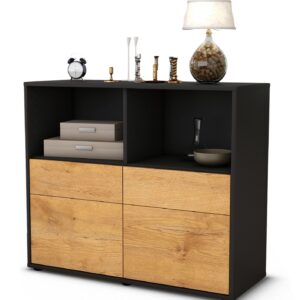 Sideboard Christine | | Front in Eiche Holz Optik | 92x79x35cm (BxHxT)