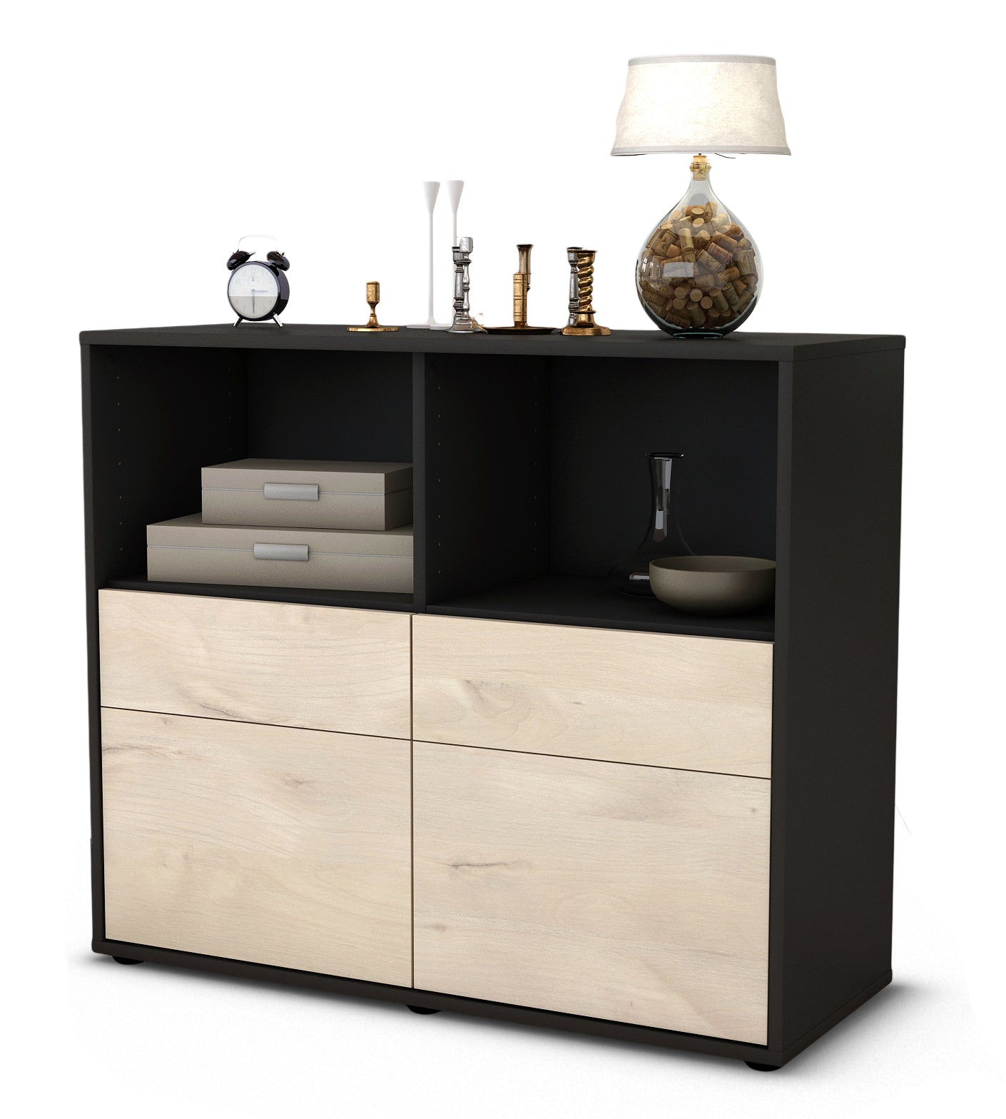 Sideboard Christine | | Front in Zeder Holz Optik | 92x79x35cm (BxHxT) 1 Sideboard Christine | | Front in Zeder Holz Optik | 92x79x35cm (BxHxT)