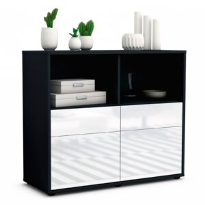 Sideboard Christine | | Front in Hochglanz Weiß | 92x79x35cm (BxHxT)