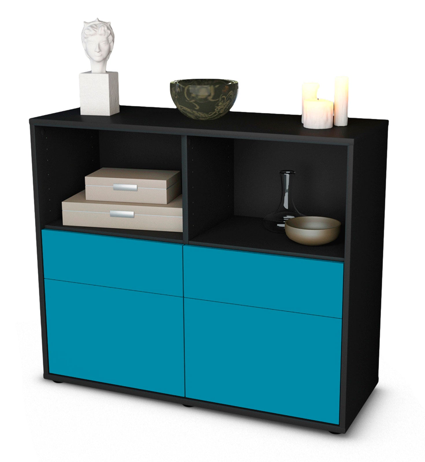 Sideboard Christine | | Front in Türkis | 92x79x35cm (BxHxT) 1 Sideboard Christine | | Front in Türkis | 92x79x35cm (BxHxT)
