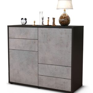 Sideboard Ciara | | Front in Beton Optik | 92x79x35cm (BxHxT)
