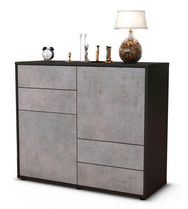 Sideboard Ciara | | Front in Beton Optik | 92x79x35cm (BxHxT)
