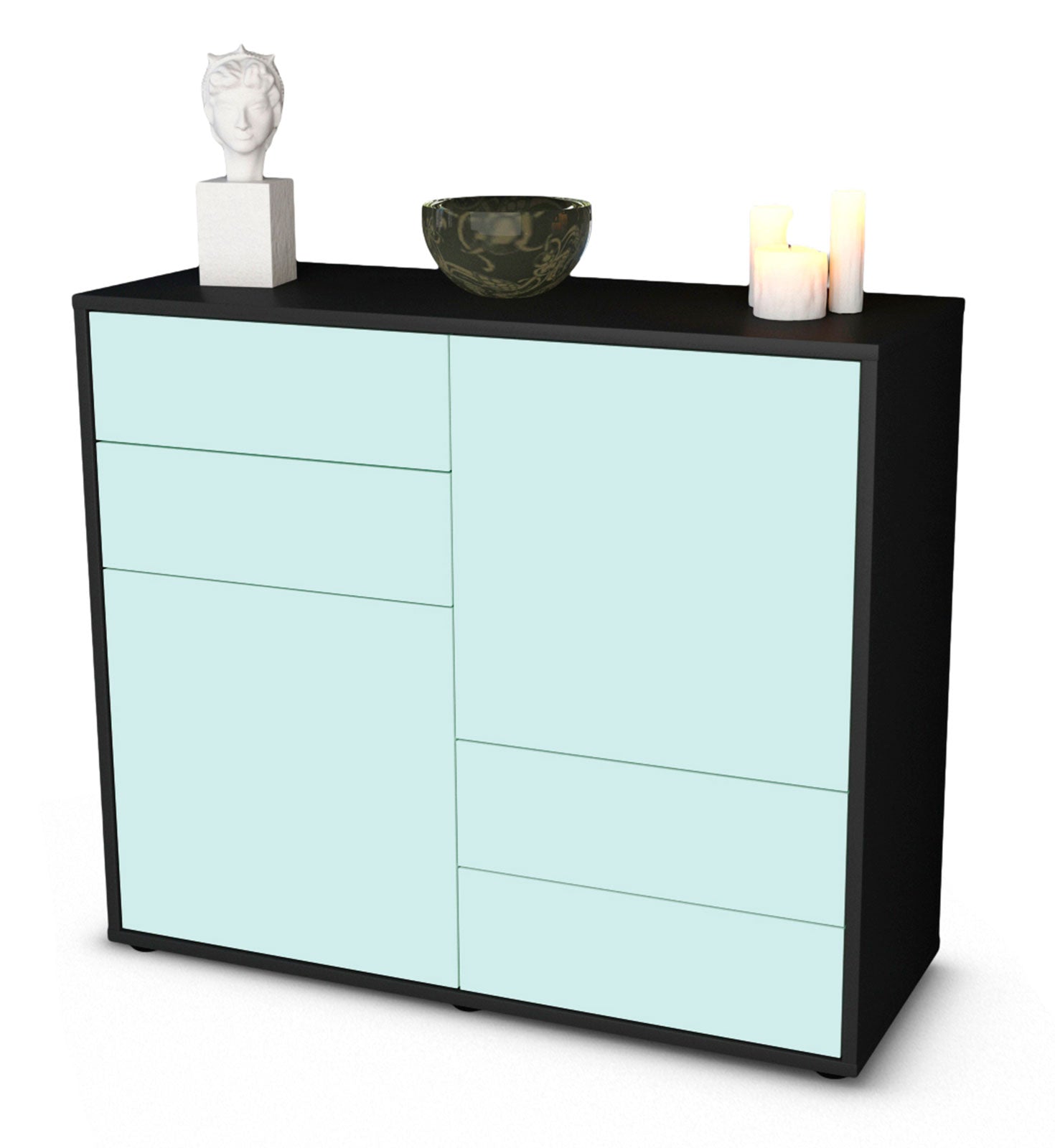 Sideboard Ciara | | Front in Mint | 92x79x35cm (BxHxT) 1 Sideboard Ciara | | Front in Mint | 92x79x35cm (BxHxT)