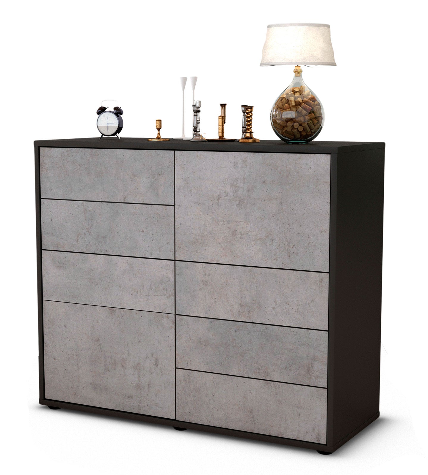 Sideboard Circe | | Front in Beton Optik | 92x79x35cm (BxHxT) 1 Sideboard Circe | | Front in Beton Optik | 92x79x35cm (BxHxT)