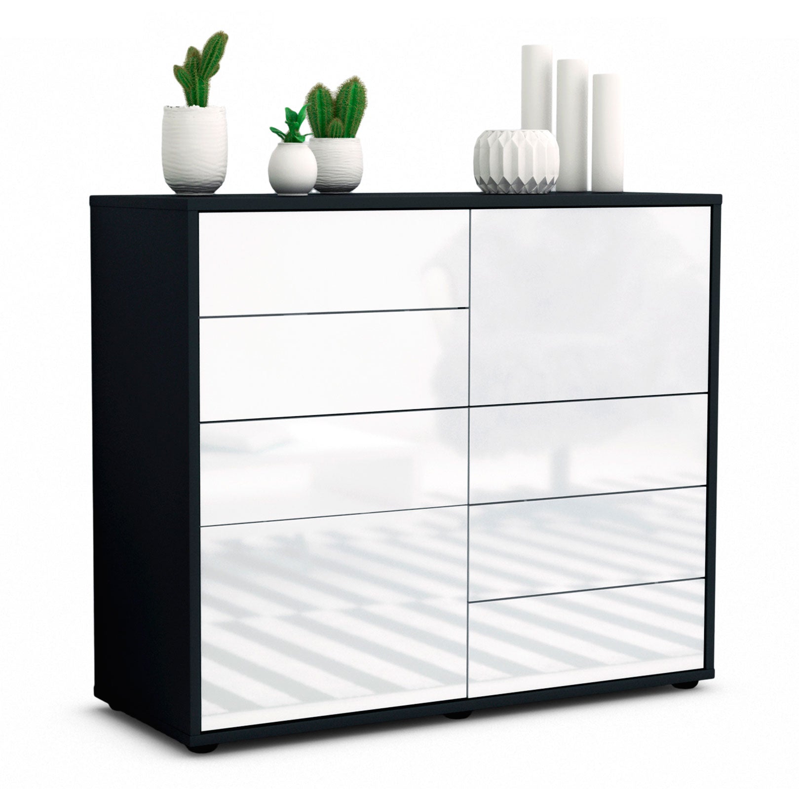 Sideboard Circe | | Front in Hochglanz Weiß | 92x79x35cm (BxHxT) 1 Sideboard Circe | | Front in Hochglanz Weiß | 92x79x35cm (BxHxT)
