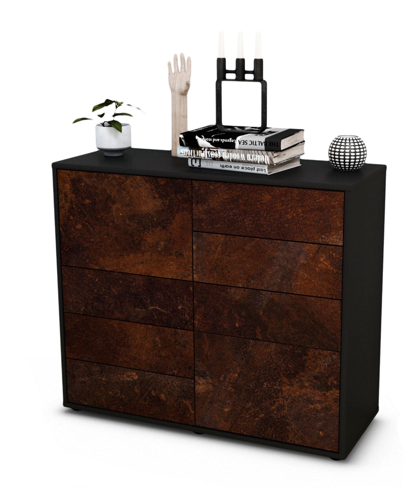 Sideboard Clarissa | | Front in Rost Optik | 92x79x35cm (BxHxT) 1 Sideboard Clarissa | | Front in Rost Optik | 92x79x35cm (BxHxT)