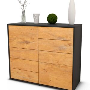 Sideboard Clarissa | | Front in Eiche Holz Optik | 92x79x35cm (BxHxT)