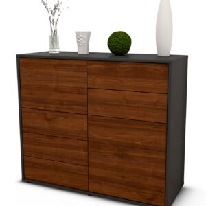 Sideboard Clarissa | | Front in Walnuss Holz Optik | 92x79x35cm (BxHxT)