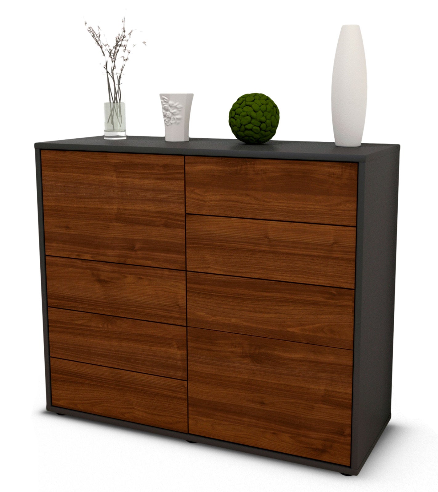 Sideboard Clarissa | | Front in Walnuss Holz Optik | 92x79x35cm (BxHxT) 1 Sideboard Clarissa | | Front in Walnuss Holz Optik | 92x79x35cm (BxHxT)