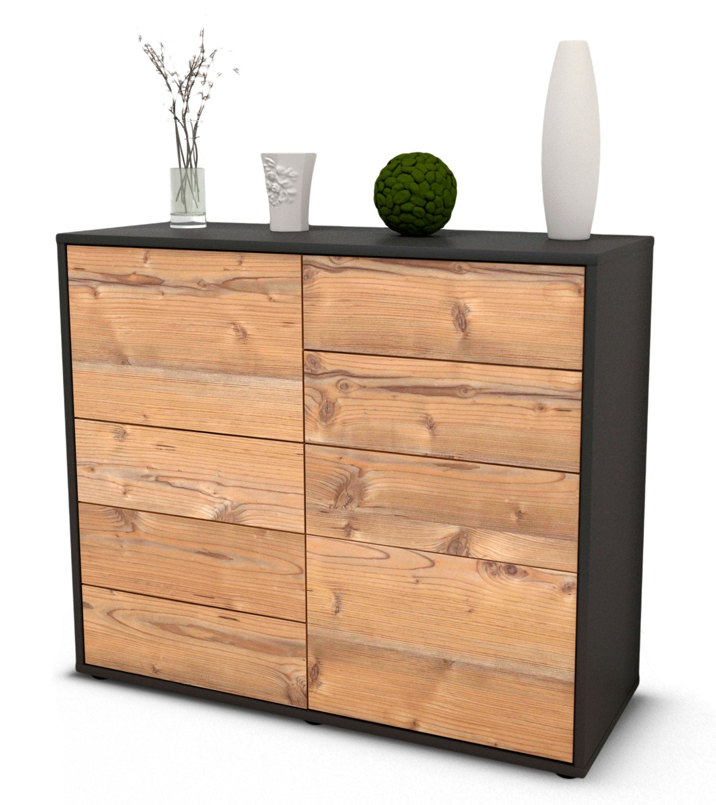Sideboard Clarissa | | Front in Pinie Holz Optik | 92x79x35cm (BxHxT) 1 Sideboard Clarissa | | Front in Pinie Holz Optik | 92x79x35cm (BxHxT)