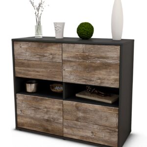 Sideboard Claudia | | Front in Treibholz Holz Optik | 92x79x35cm (BxHxT)