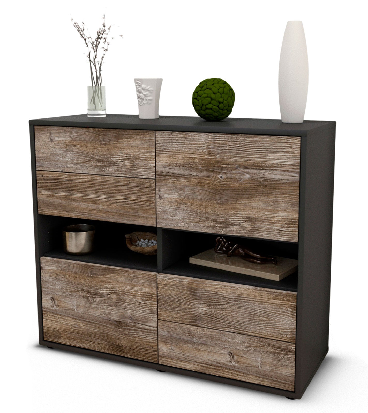 Sideboard Claudia | | Front in Treibholz Holz Optik | 92x79x35cm (BxHxT) 1 Sideboard Claudia | | Front in Treibholz Holz Optik | 92x79x35cm (BxHxT)