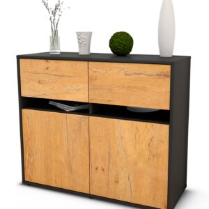 Sideboard Clea | | Front in Eiche Holz Optik | 92x79x35cm (BxHxT)