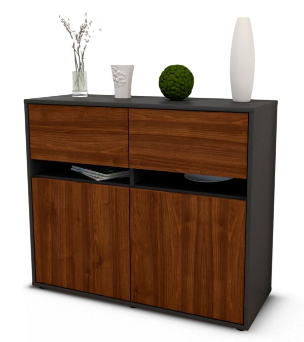 Sideboard Clea | | Front in Walnuss Holz Optik | 92x79x35cm (BxHxT)