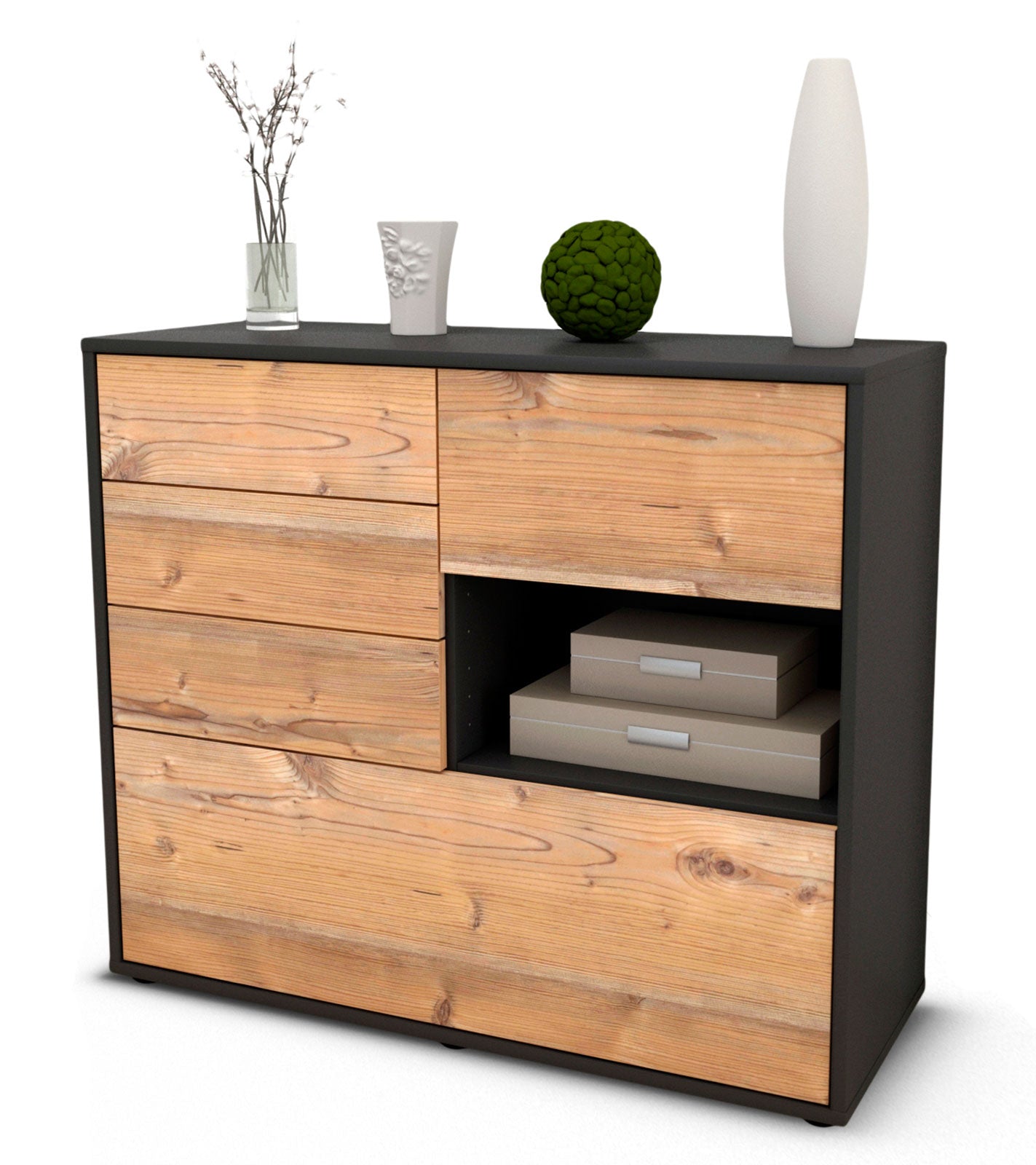 Sideboard Coco | | Front in Pinie Holz Optik | 92x79x35cm (BxHxT) 1 Sideboard Coco | | Front in Pinie Holz Optik | 92x79x35cm (BxHxT)