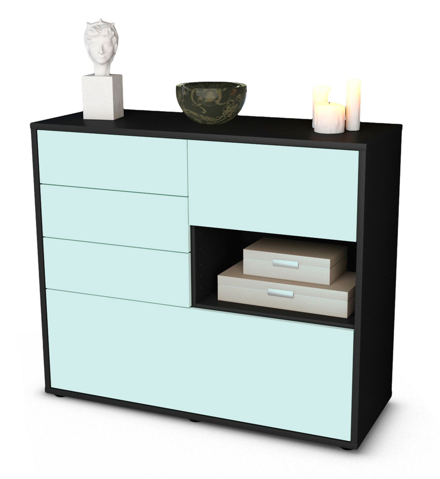 Sideboard Coco | | Front in Mint | 92x79x35cm (BxHxT) 1 Sideboard Coco | | Front in Mint | 92x79x35cm (BxHxT)