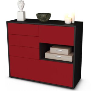 Sideboard Coco | | Front in Bordeaux | 92x79x35cm (BxHxT)