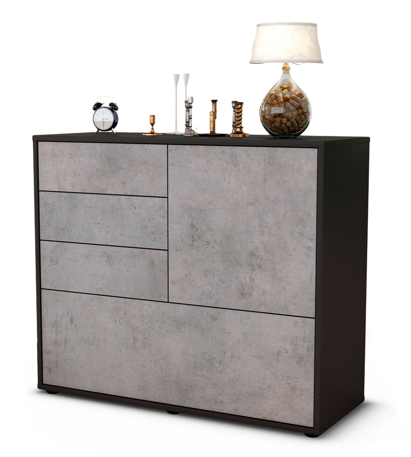 Sideboard Corina | | Front in Beton Optik | 92x79x35cm (BxHxT) 1 Sideboard Corina | | Front in Beton Optik | 92x79x35cm (BxHxT)