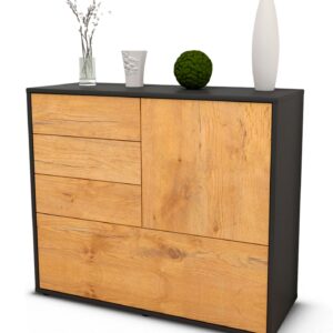 Sideboard Corina | | Front in Eiche Holz Optik | 92x79x35cm (BxHxT)