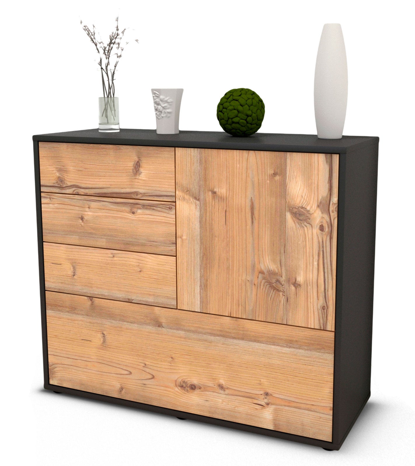 Sideboard Corina | | Front in Pinie Holz Optik | 92x79x35cm (BxHxT) 1 Sideboard Corina | | Front in Pinie Holz Optik | 92x79x35cm (BxHxT)