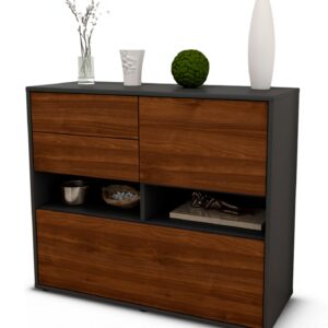 Sideboard Cornelia | | Front in Walnuss Holz Optik | 92x79x35cm (BxHxT)