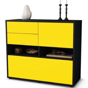 Sideboard Cornelia | | Front in Gelb | 92x79x35cm (BxHxT)