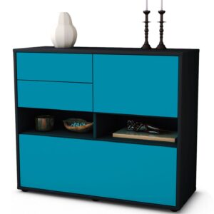 Sideboard Cornelia | | Front in Türkis | 92x79x35cm (BxHxT)