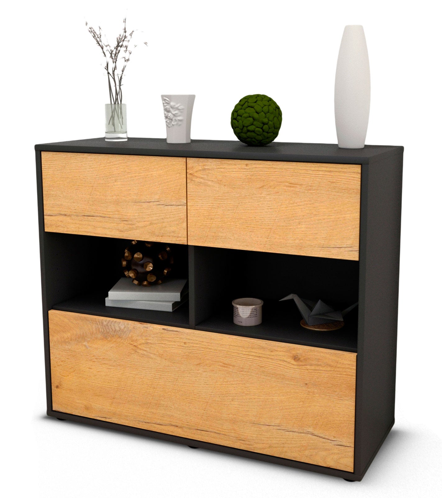 Sideboard Cosima | | Front in Eiche Holz Optik | 92x79x35cm (BxHxT) 1 Sideboard Cosima | | Front in Eiche Holz Optik | 92x79x35cm (BxHxT)