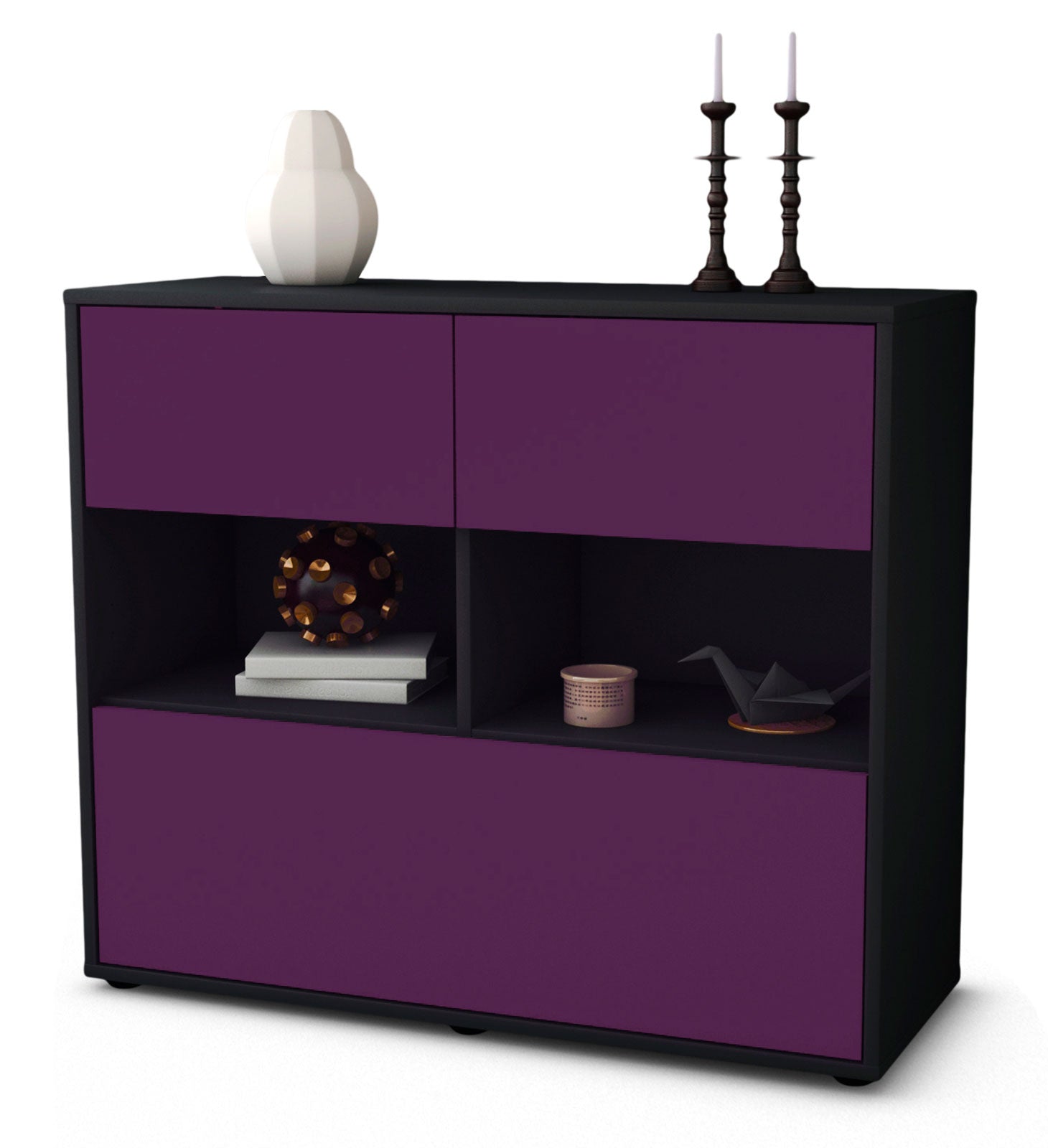 Sideboard Cosima | | Front in Lila | 92x79x35cm (BxHxT) 1 Sideboard Cosima | | Front in Lila | 92x79x35cm (BxHxT)
